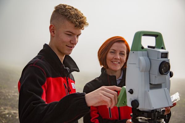 Arbeiten im Vermessungsamt